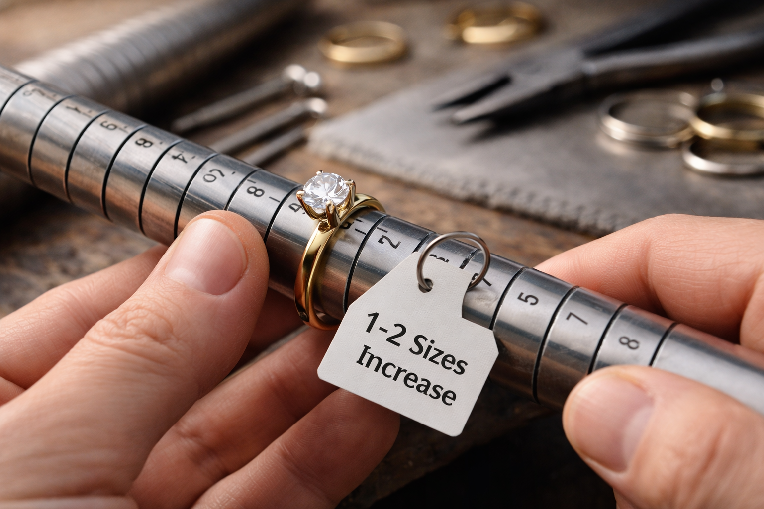 Ring Resize 1 to 2 Sizes Up