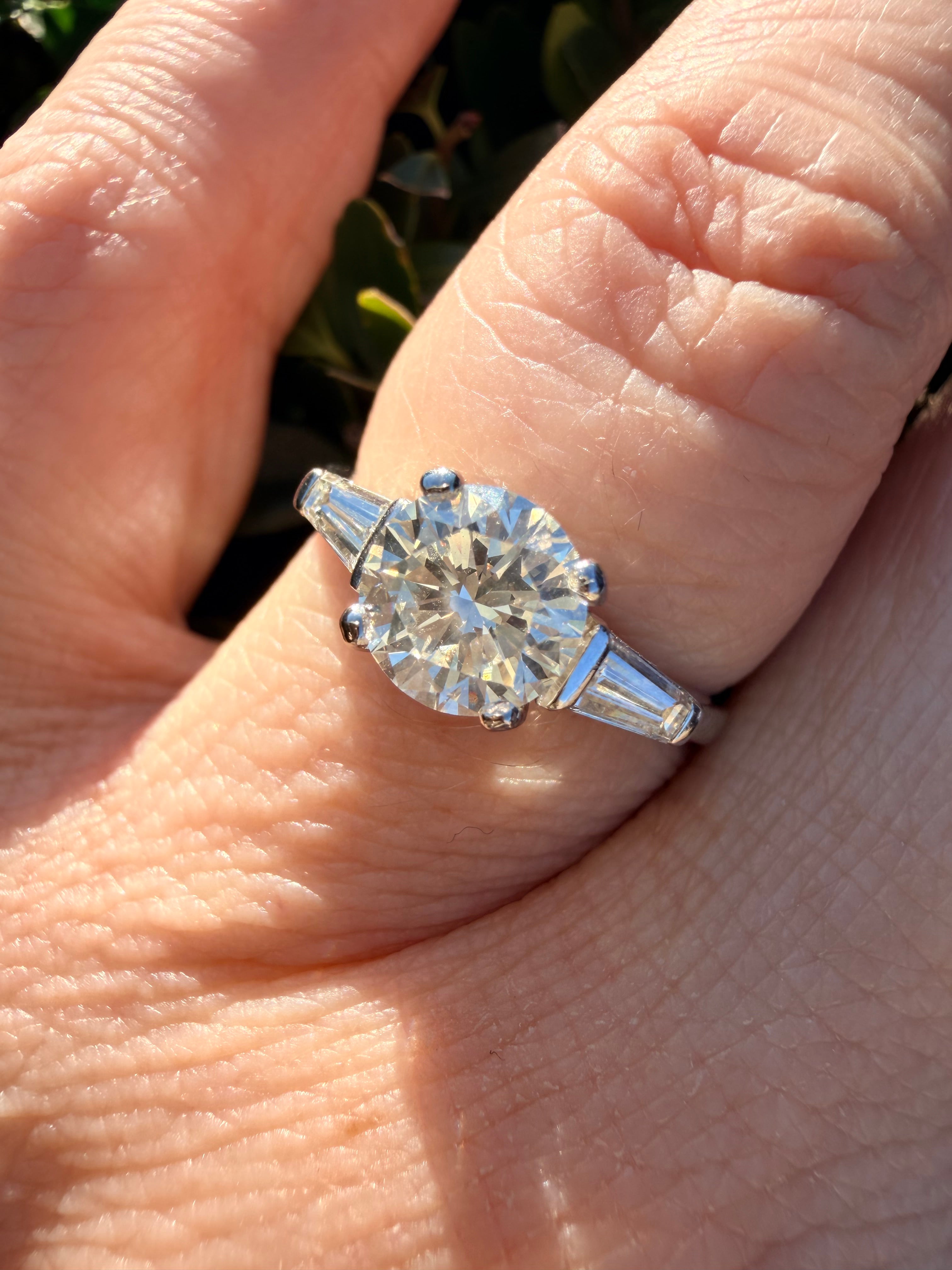 18k Gold 1.30ct Natural Diamond Ring Certified * reserved *