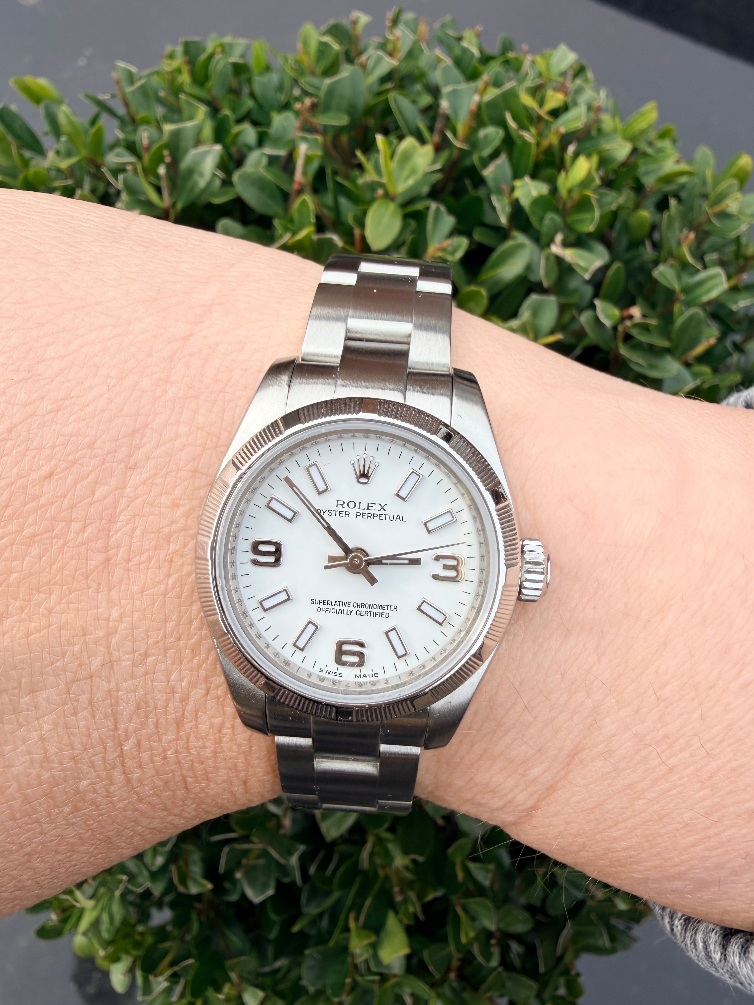 Rolex Oyster Perpetual 176210 with Z-serial (circa 2006–2007 production).