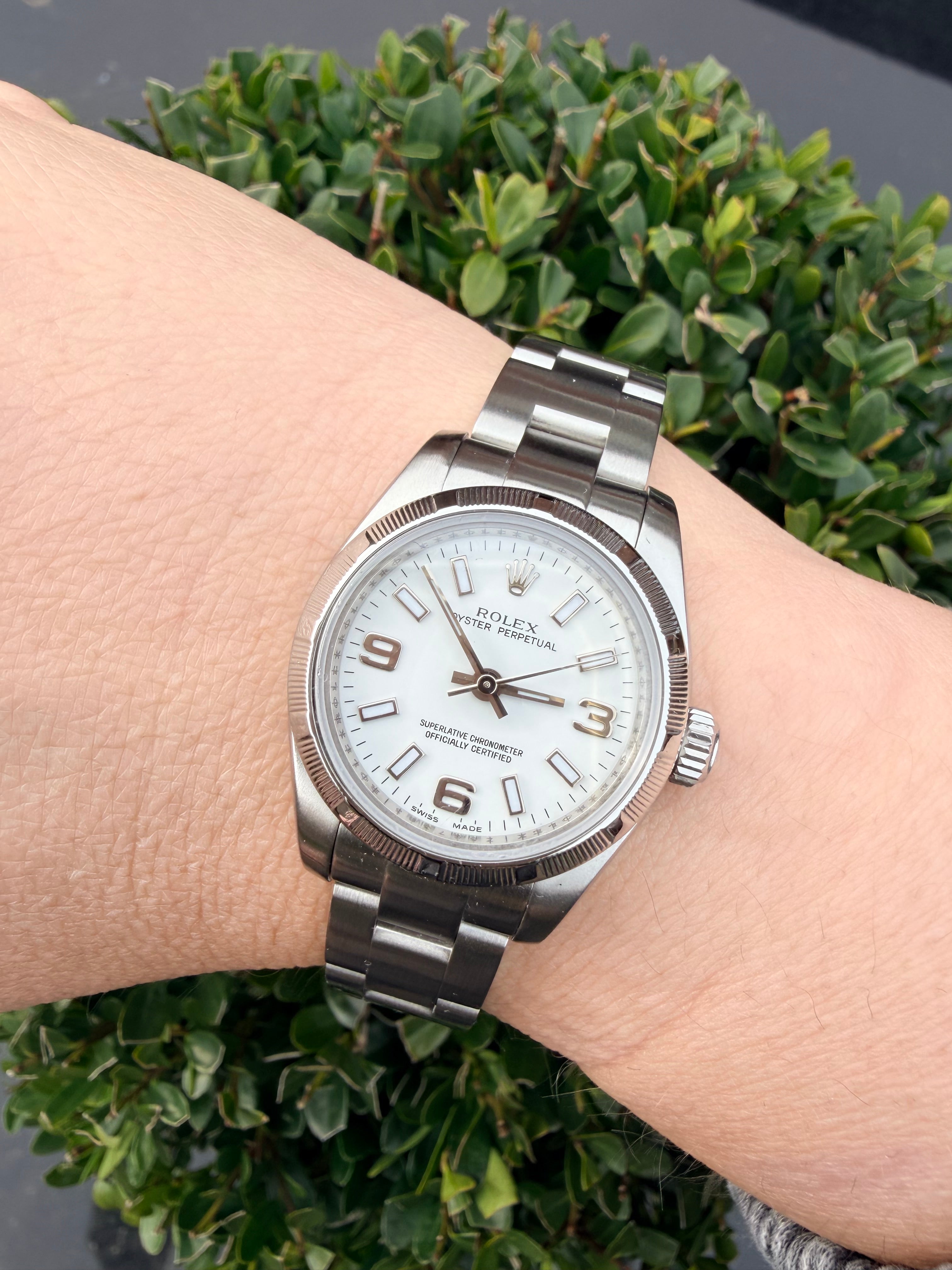 Rolex Oyster Perpetual 176210 with Z-serial (circa 2006–2007 production).