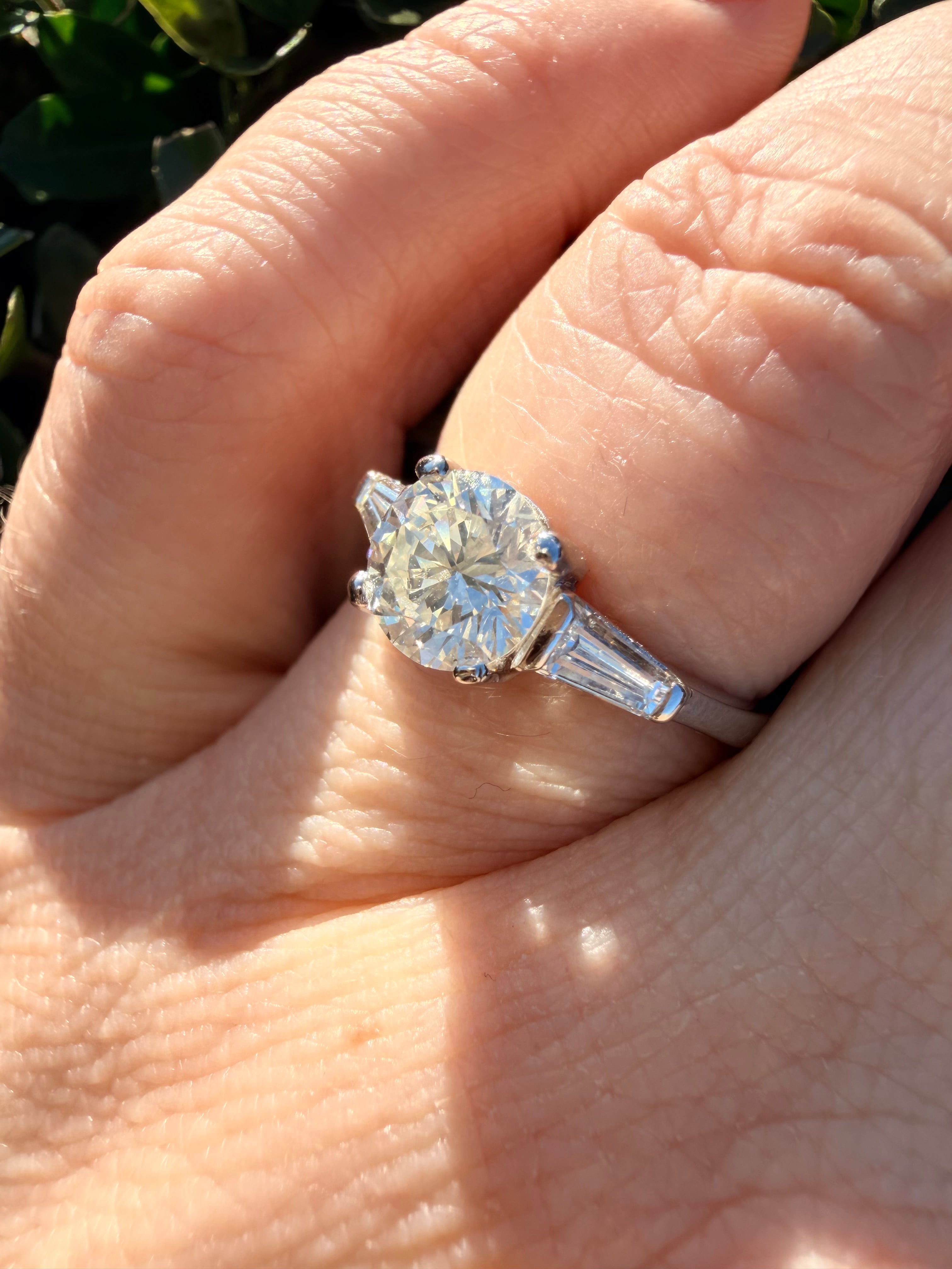 18k Gold 1.30ct Natural Diamond Ring Certified * reserved *