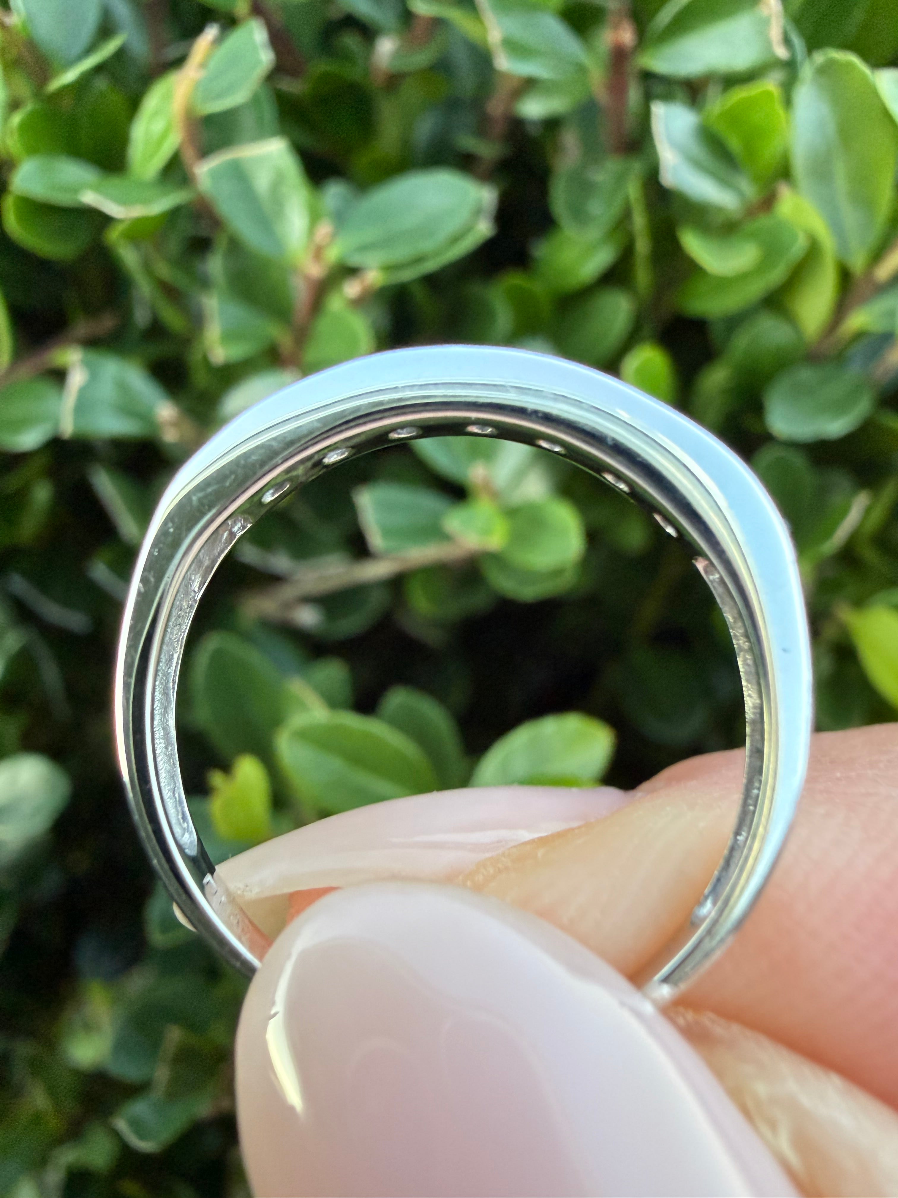 18k White Gold 0.28ct Round Brilliant Cut Natural Diamond Half Eternity Ring certified